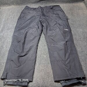 LL Bean Wildcat Insulated Ski Snow Pants Men Size‎ XXL 2XL Black 251912